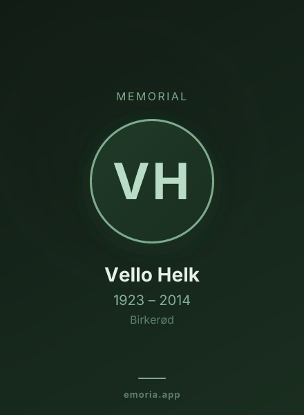 Memorial portrait of Vello Helk