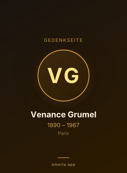 Gedenkportrait von Venance Grumel