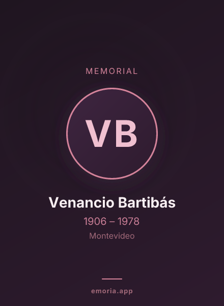 Memorial portrait of Venancio Bartibás
