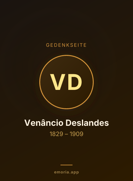 Gedenkportrait von Venâncio Deslandes