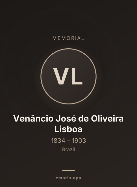 Memorial portrait of Venâncio José de Oliveira Lisboa