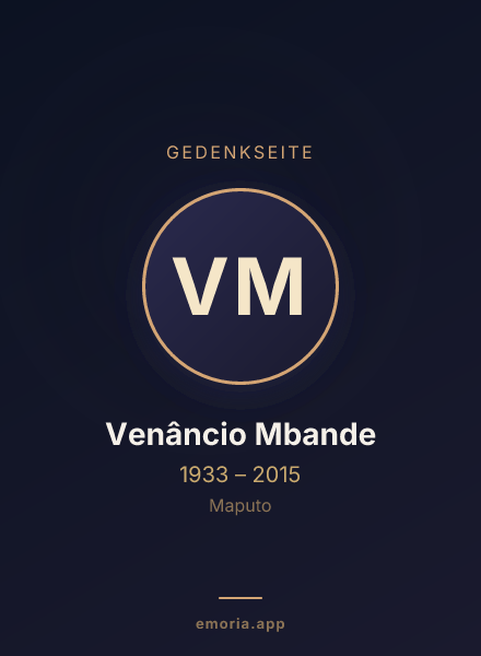 Gedenkportrait von Venâncio Mbande