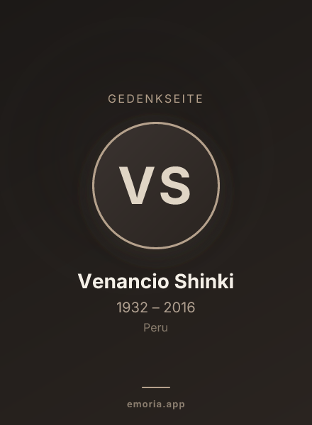 Gedenkportrait von Venancio Shinki