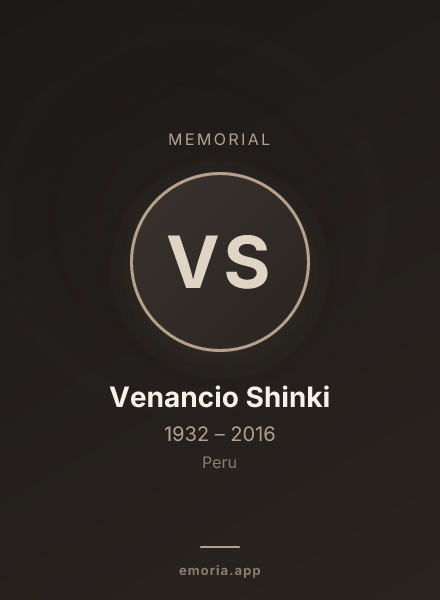 Memorial portrait of Venancio Shinki