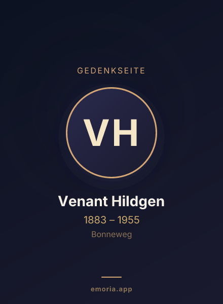 Gedenkportrait von Venant Hildgen
