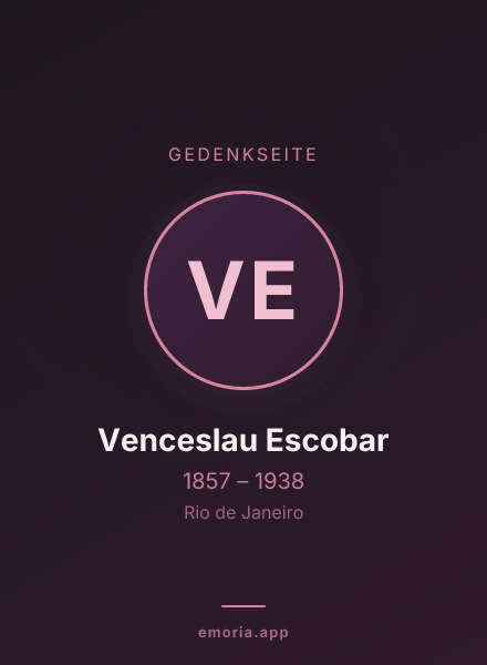 Gedenkportrait von Venceslau Escobar