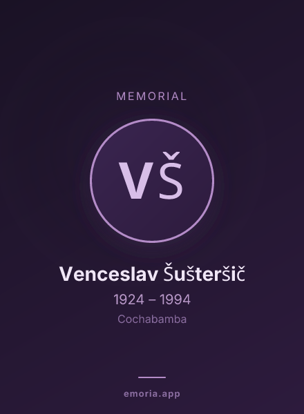 Memorial portrait of Venceslav Šušteršič