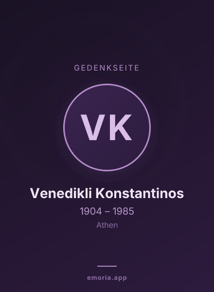 Gedenkportrait von Venedikli Konstantinos