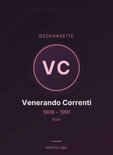 Gedenkportrait von Venerando Correnti