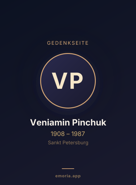 Gedenkportrait von Veniamin Pinchuk