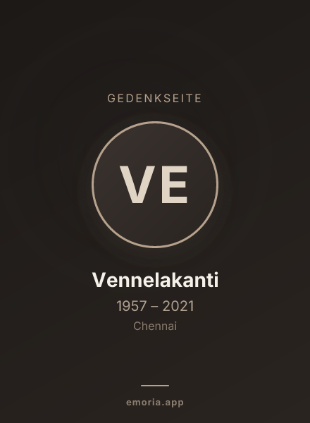 Gedenkportrait von Vennelakanti