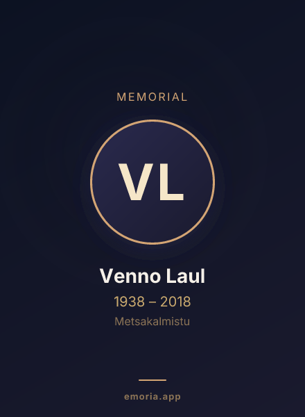 Memorial portrait of Venno Laul