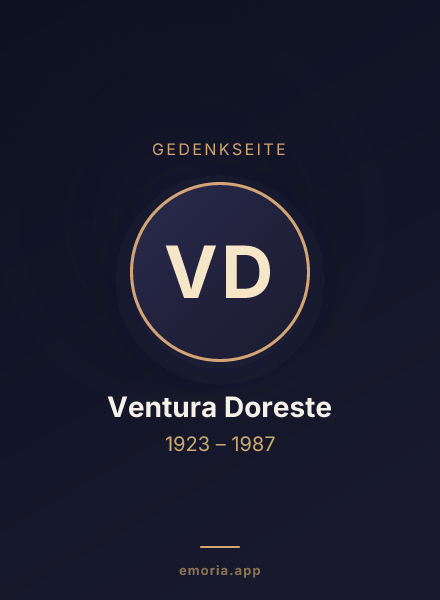 Gedenkportrait von Ventura Doreste
