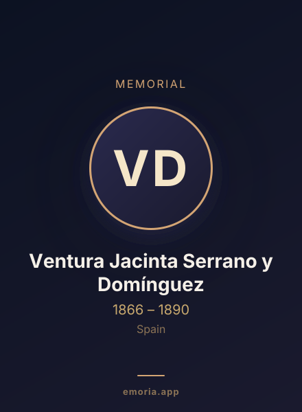 Memorial portrait of Ventura Jacinta Serrano y Domínguez