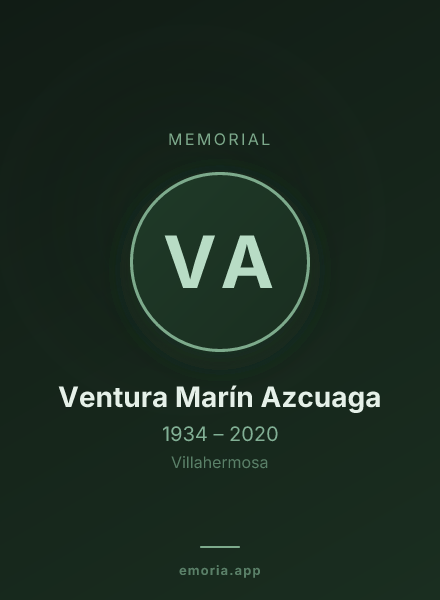 Memorial portrait of Ventura Marín Azcuaga