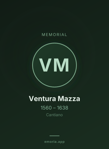 Memorial portrait of Ventura Mazza