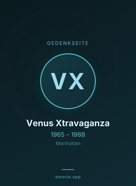 Gedenkportrait von Venus Xtravaganza