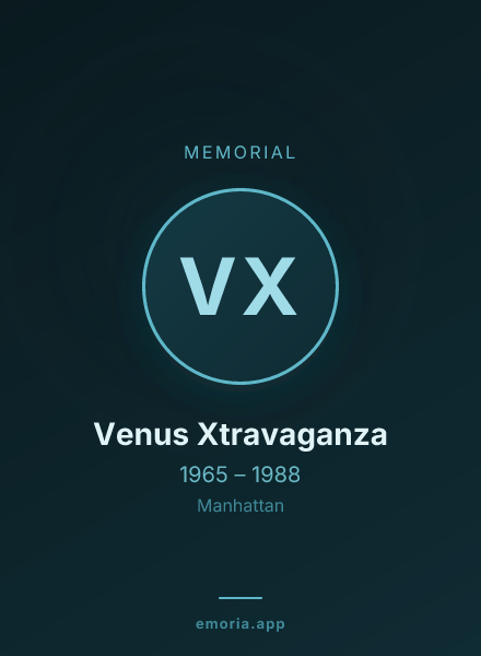 Memorial portrait of Venus Xtravaganza