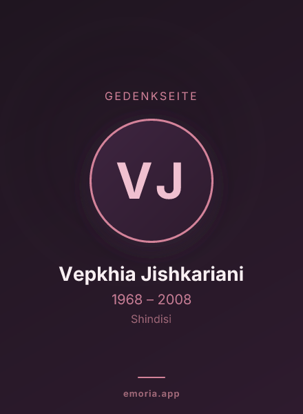 Gedenkportrait von Vepkhia Jishkariani