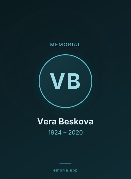 Memorial portrait of Vera Beskova