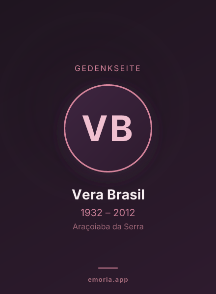 Gedenkportrait von Vera Brasil