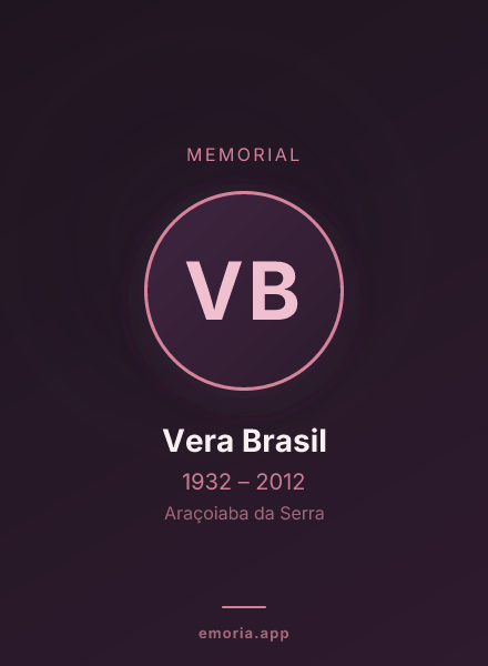 Memorial portrait of Vera Brasil