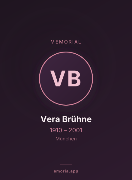 Memorial portrait of Vera Brühne