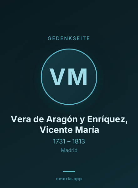 Gedenkportrait von Vera de Aragón y Enríquez, Vicente María