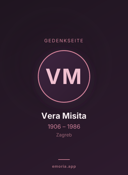 Gedenkportrait von Vera Misita