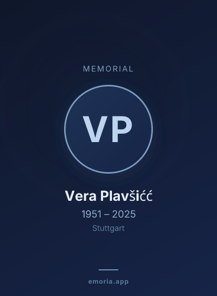 Memorial portrait of Vera Plavšićć