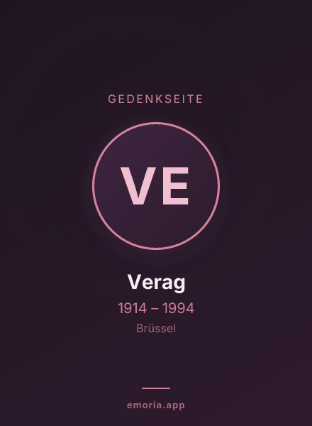 Gedenkportrait von Verag