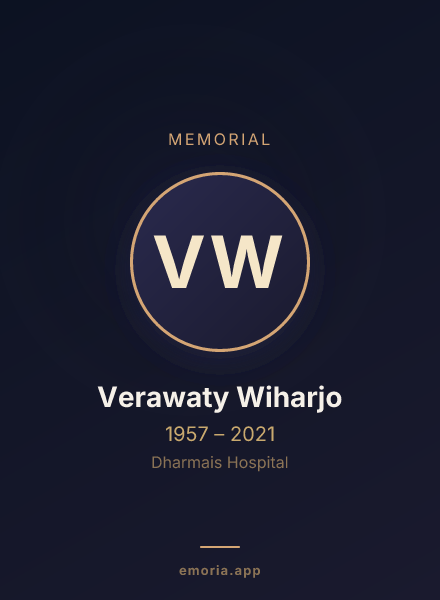 Memorial portrait of Verawaty Wiharjo