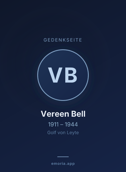 Gedenkportrait von Vereen Bell