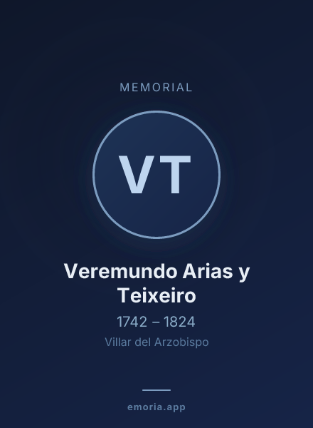 Memorial portrait of Veremundo Arias y Teixeiro