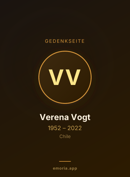 Gedenkportrait von Verena Vogt