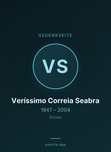 Gedenkportrait von Veríssimo Correia Seabra