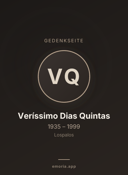 Gedenkportrait von Veríssimo Dias Quintas