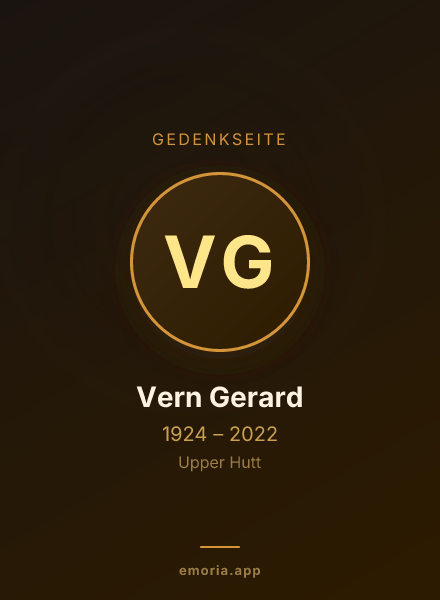 Gedenkportrait von Vern Gerard