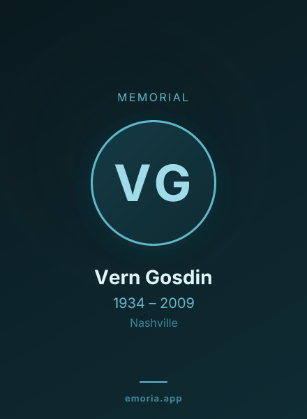 Memorial portrait of Vern Gosdin