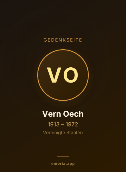 Gedenkportrait von Vern Oech