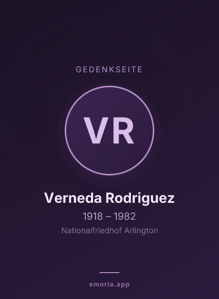 Gedenkportrait von Verneda Rodriguez