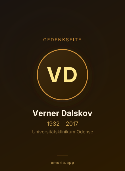 Gedenkportrait von Verner Dalskov