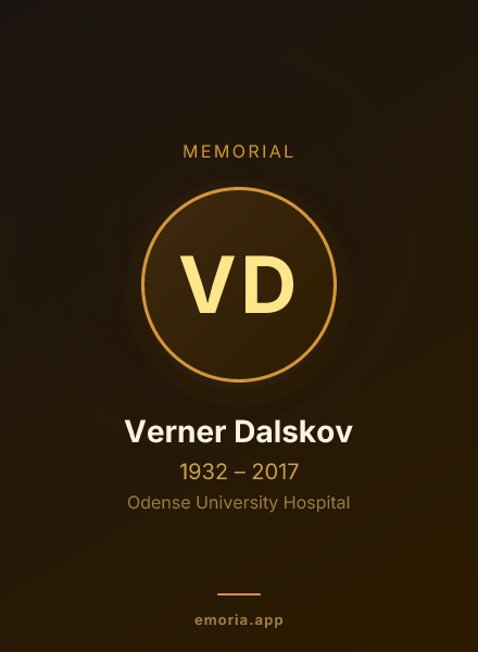 Memorial portrait of Verner Dalskov