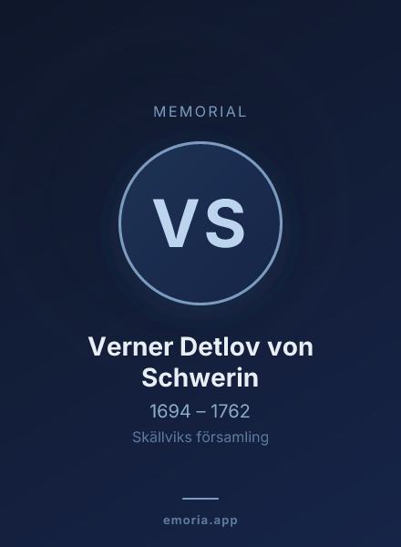 Memorial portrait of Verner Detlov von Schwerin