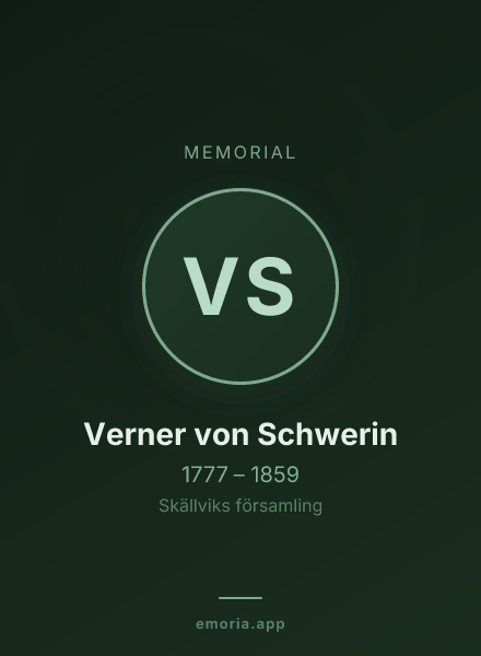 Memorial portrait of Verner von Schwerin