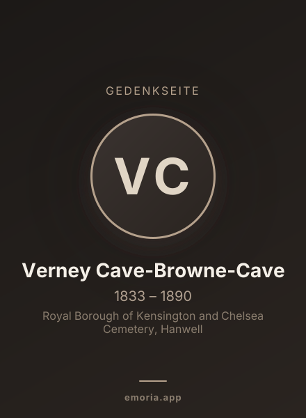 Gedenkportrait von Verney Cave-Browne-Cave