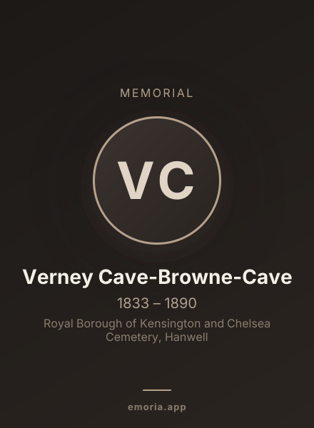 Memorial portrait of Verney Cave-Browne-Cave