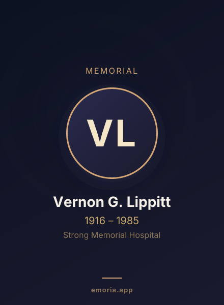 Memorial portrait of Vernon G. Lippitt