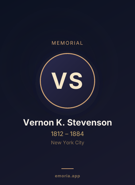 Memorial portrait of Vernon K. Stevenson