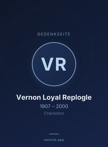Gedenkportrait von Vernon Loyal Replogle